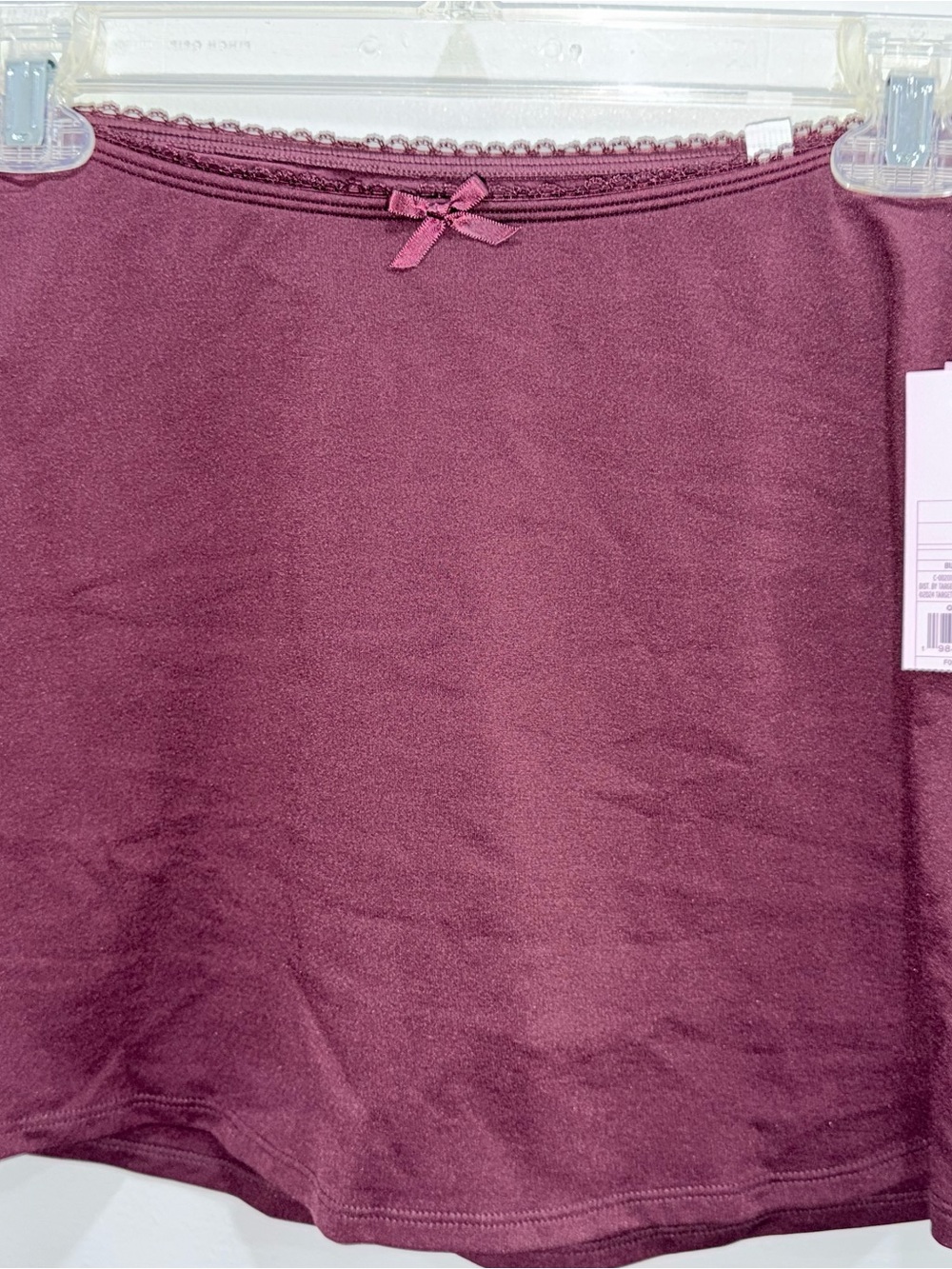 wild fable Wine Bow-Accent Mini Skirt